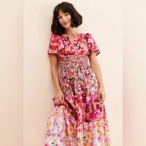 Kachel x Anthropologie Vibrant Floral Maxi Dress, Somerset - style